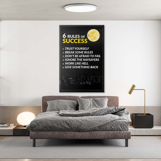 6 Rules Of Success Canvas 