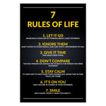7 Rules Of Life Canvas 