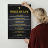 7 Rules Of Life Canvas 