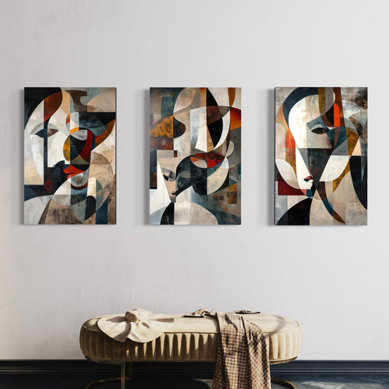 Emerald Whispers Set of 3 Wall Art - Blanq Canvas