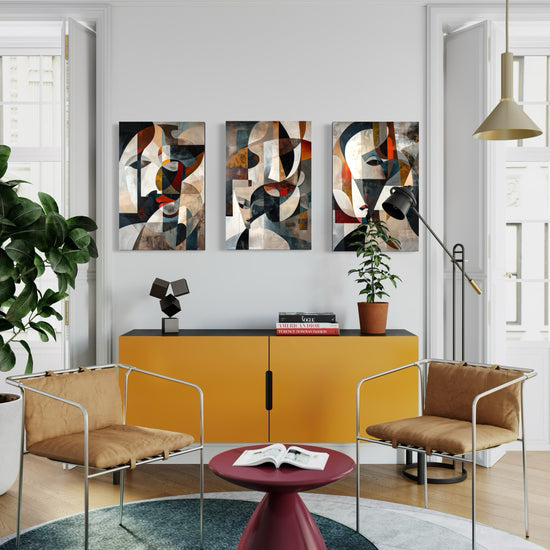 Emerald Whispers Set of 3 Wall Art
