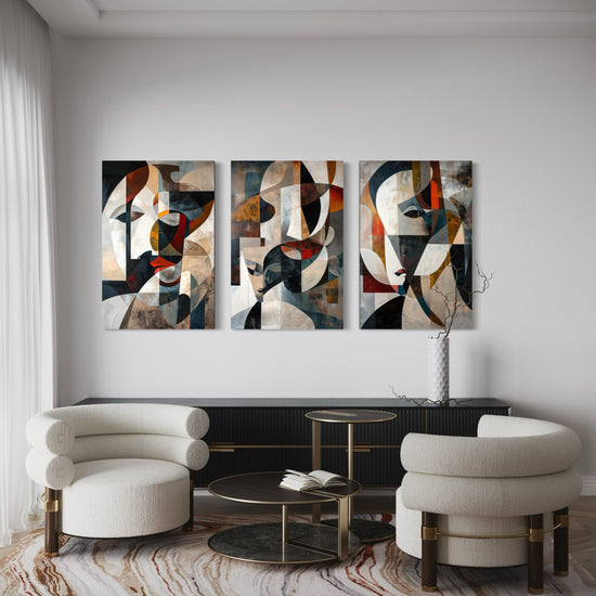 Emerald Whispers Set of 3 Wall Art
