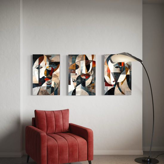 Emerald Whispers Set of 3 Wall Art - Blanq Canvas
