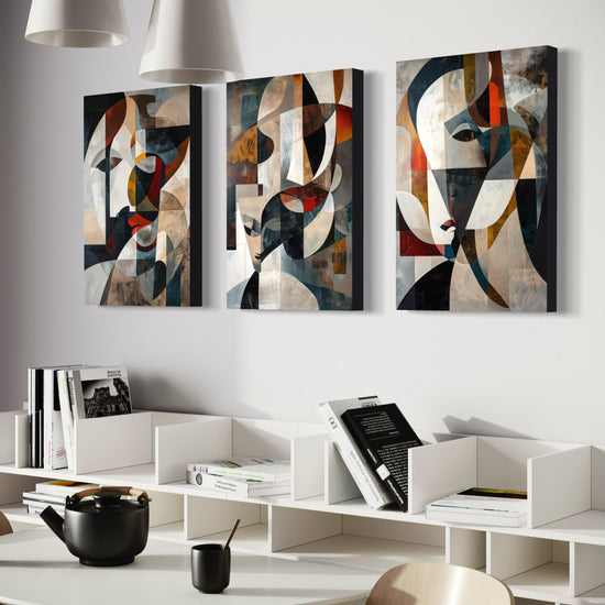 Emerald Whispers Set of 3 Wall Art - Blanq Canvas