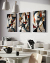 Emerald Whispers Set of 3 Wall Art - Blanq Canvas