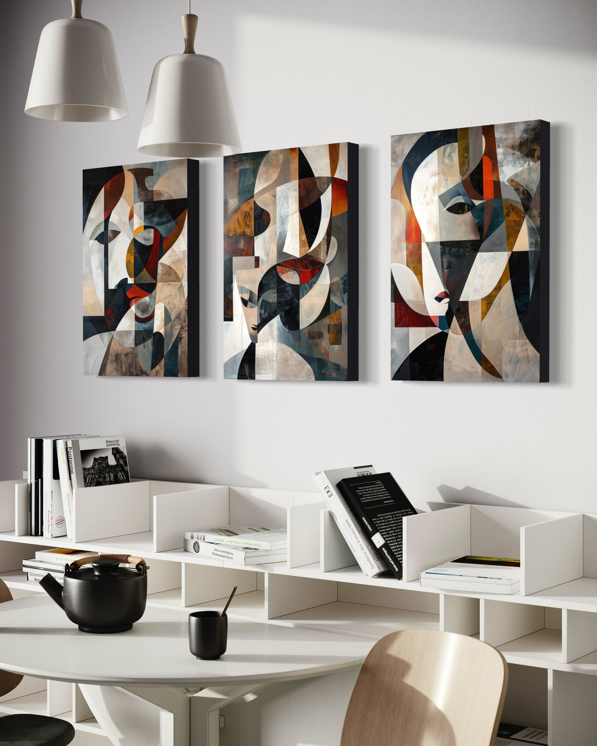 Emerald Whispers Set of 3 Wall Art - Blanq Canvas