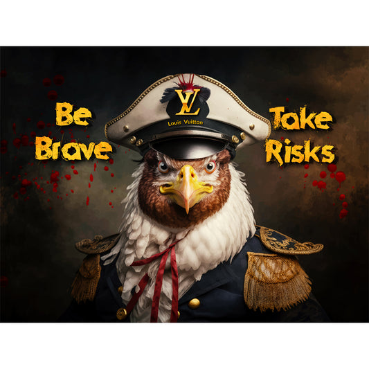 Be Brave Take Risk Canvas 