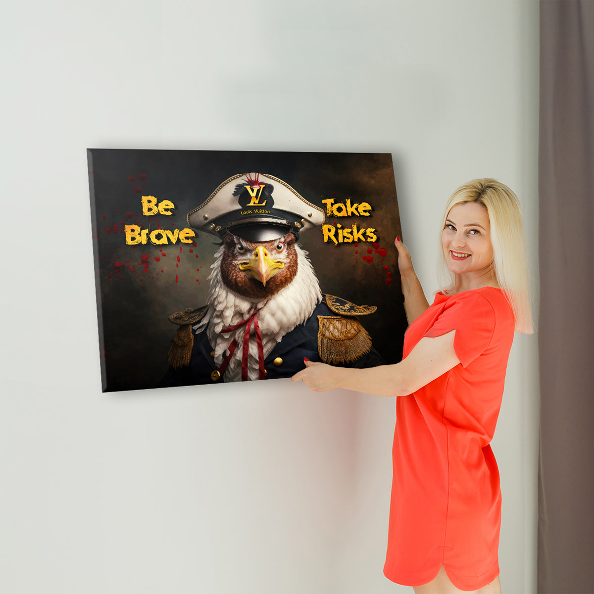 Be Brave Take Risk Canvas 