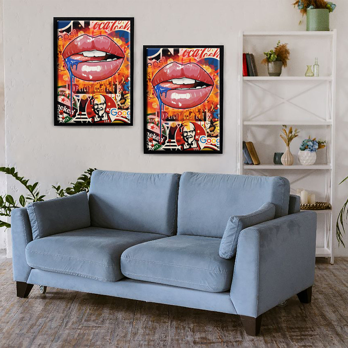Branded Lips Canvas 