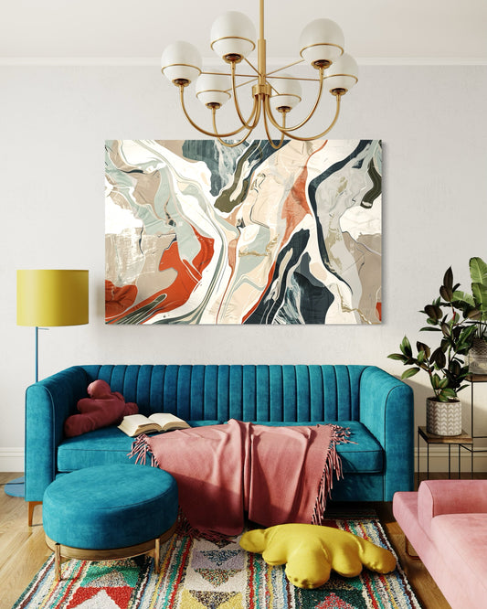 Colorful Blast Abstract Canvas