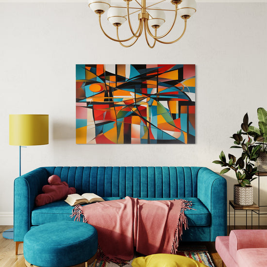 Colour Burst Abstract Canvas