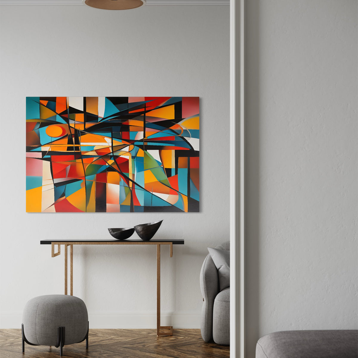 Colour Burst Abstract Canvas