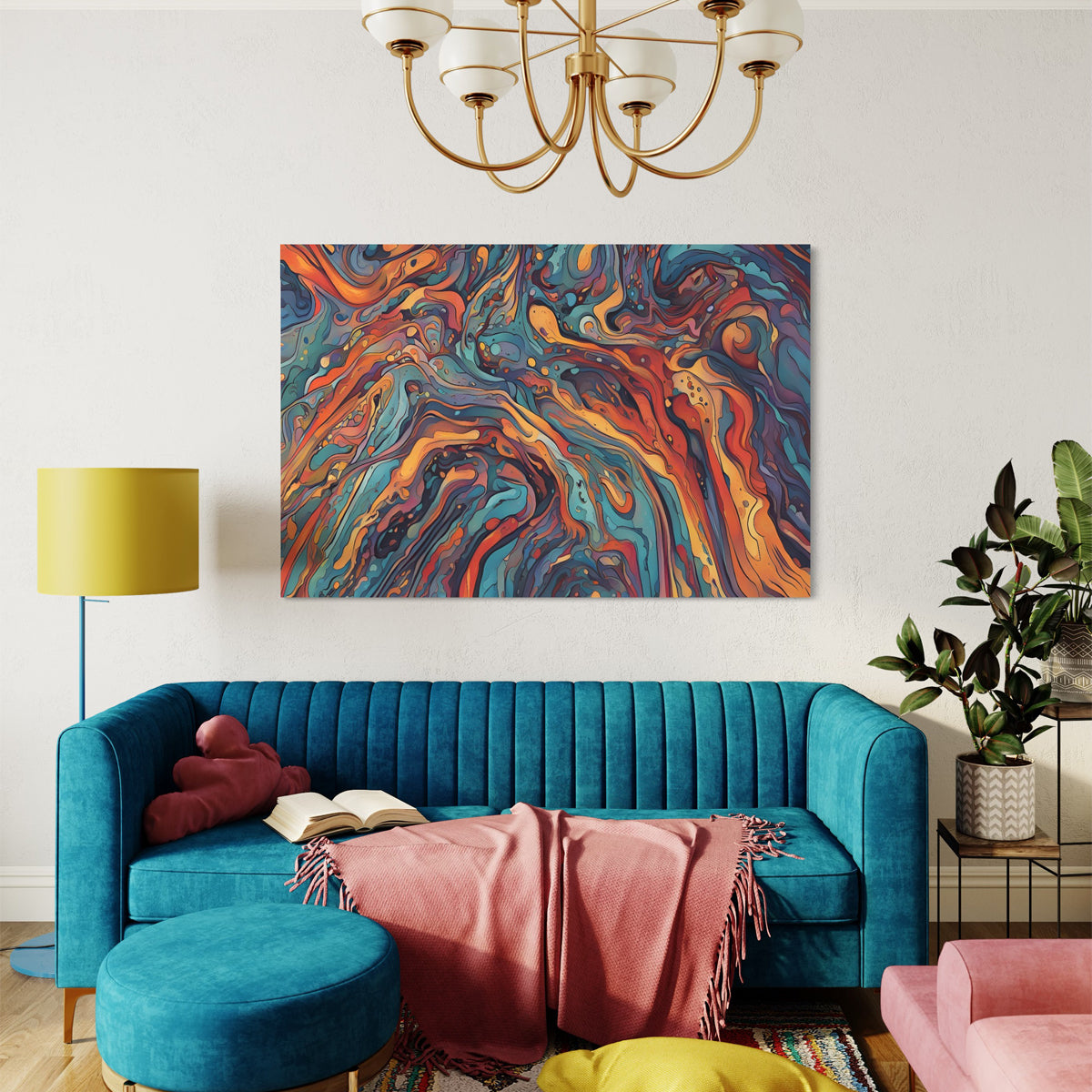 Colour Fusion Abstract Canvas