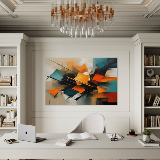 Colourful Crescendo Abstract Canvas