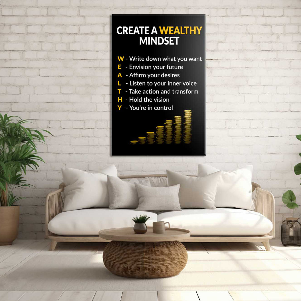 Create A Wealthy Mindset Canvas 