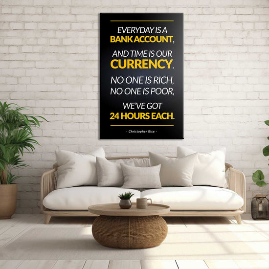 Everyday Is Bank Account Canvas 