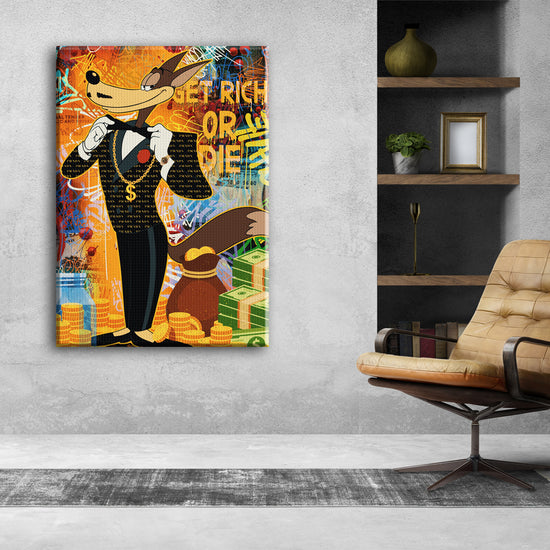 Get Rich Or Die Canvas 