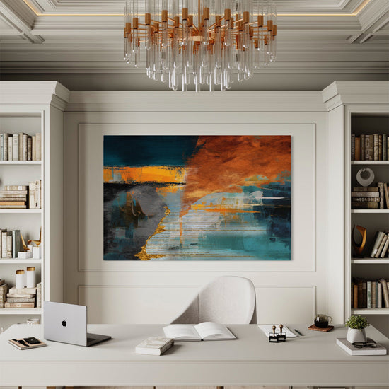 Glimmering Dawn Abstract Canvas