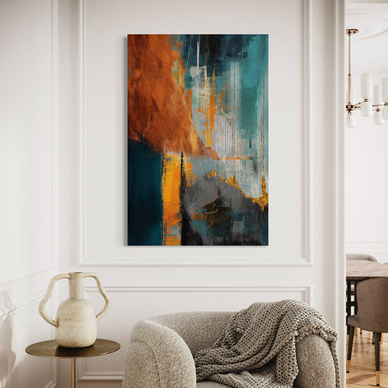 Glimmering Dawn Abstract Canvas