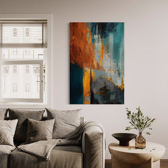 Glimmering Dawn Abstract Canvas