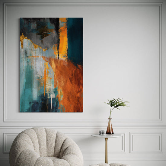 Glimmering Dawn Abstract Canvas - Blanq Canvas