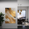 Golden Simplicity Abstract Canvas