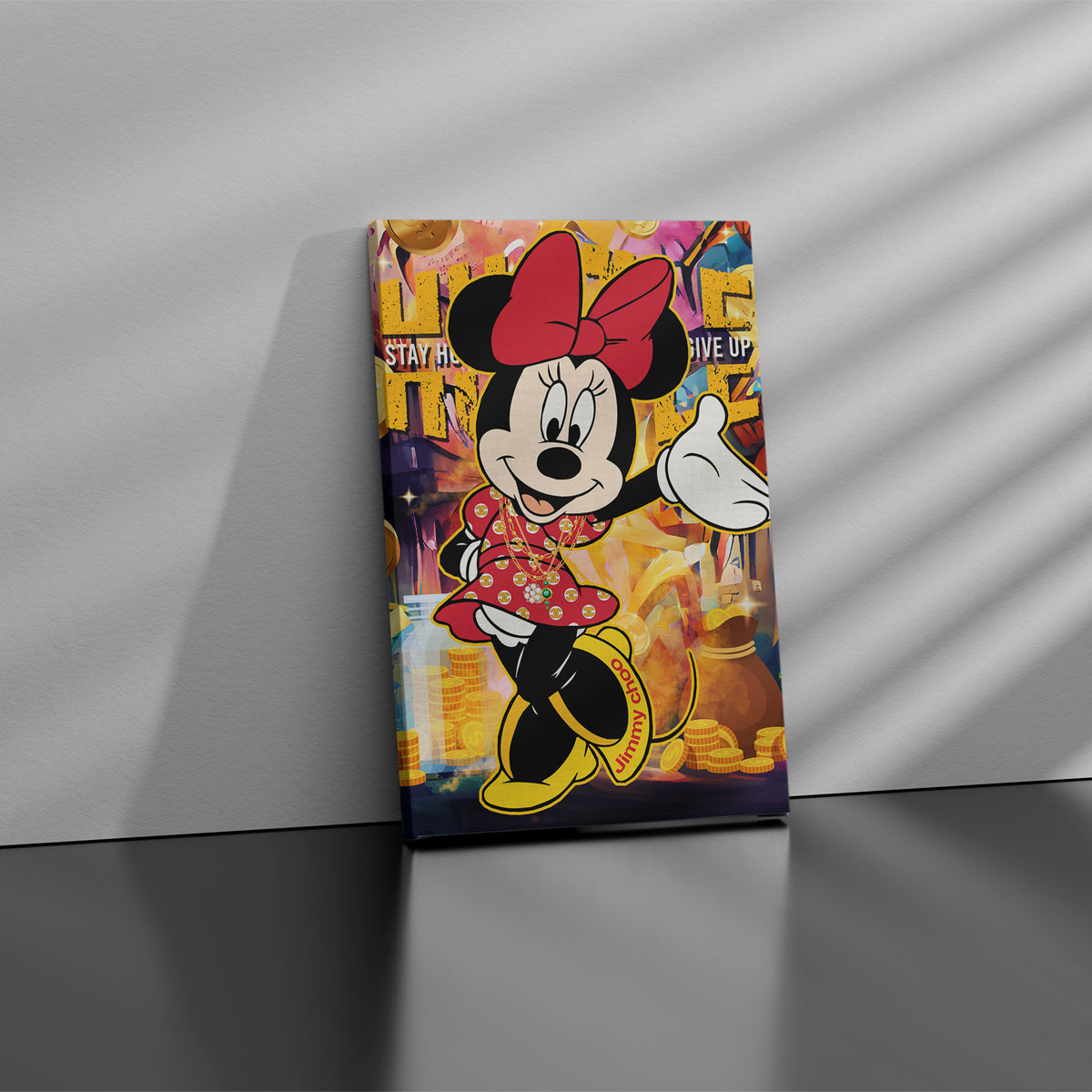 Hustle & Never Give Up Canvas 