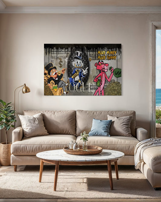 MORE MONEY MORE FUNNY CANVAS