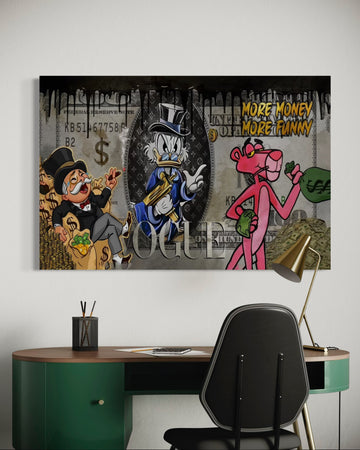 MORE MONEY MORE FUNNY CANVAS