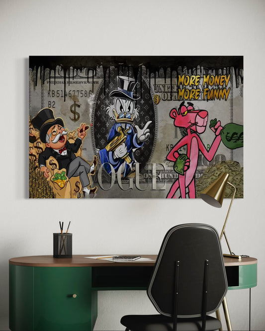 MORE MONEY MORE FUNNY CANVAS