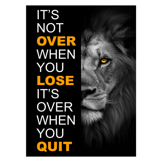 It's Not Over When You Lose Canvas 