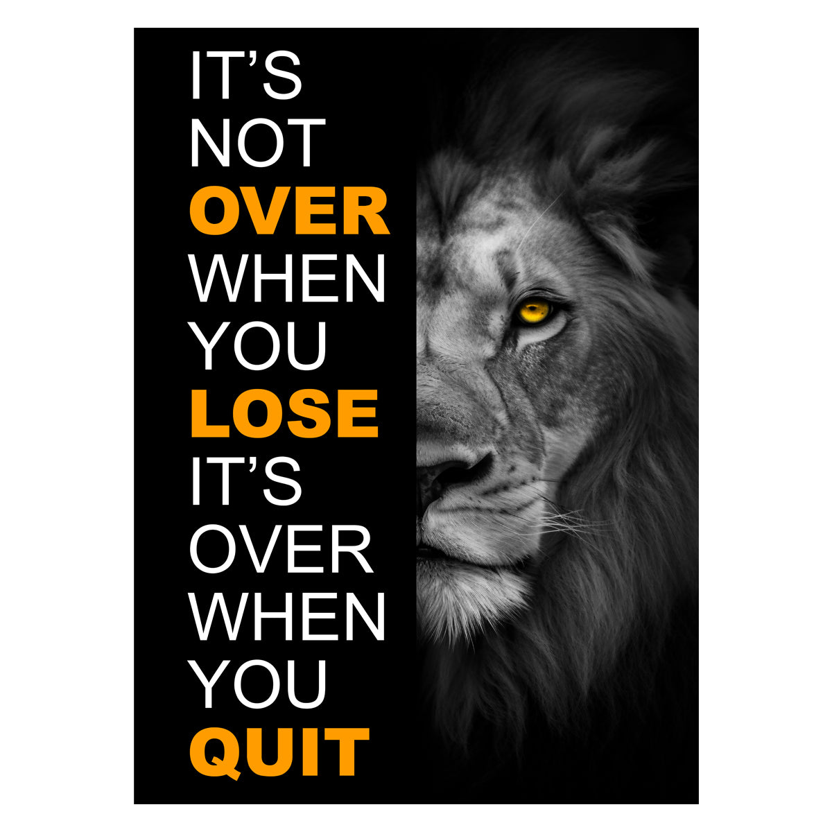 It's Not Over When You Lose Canvas 