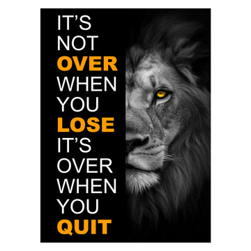 It's Not Over When You Lose Canvas 