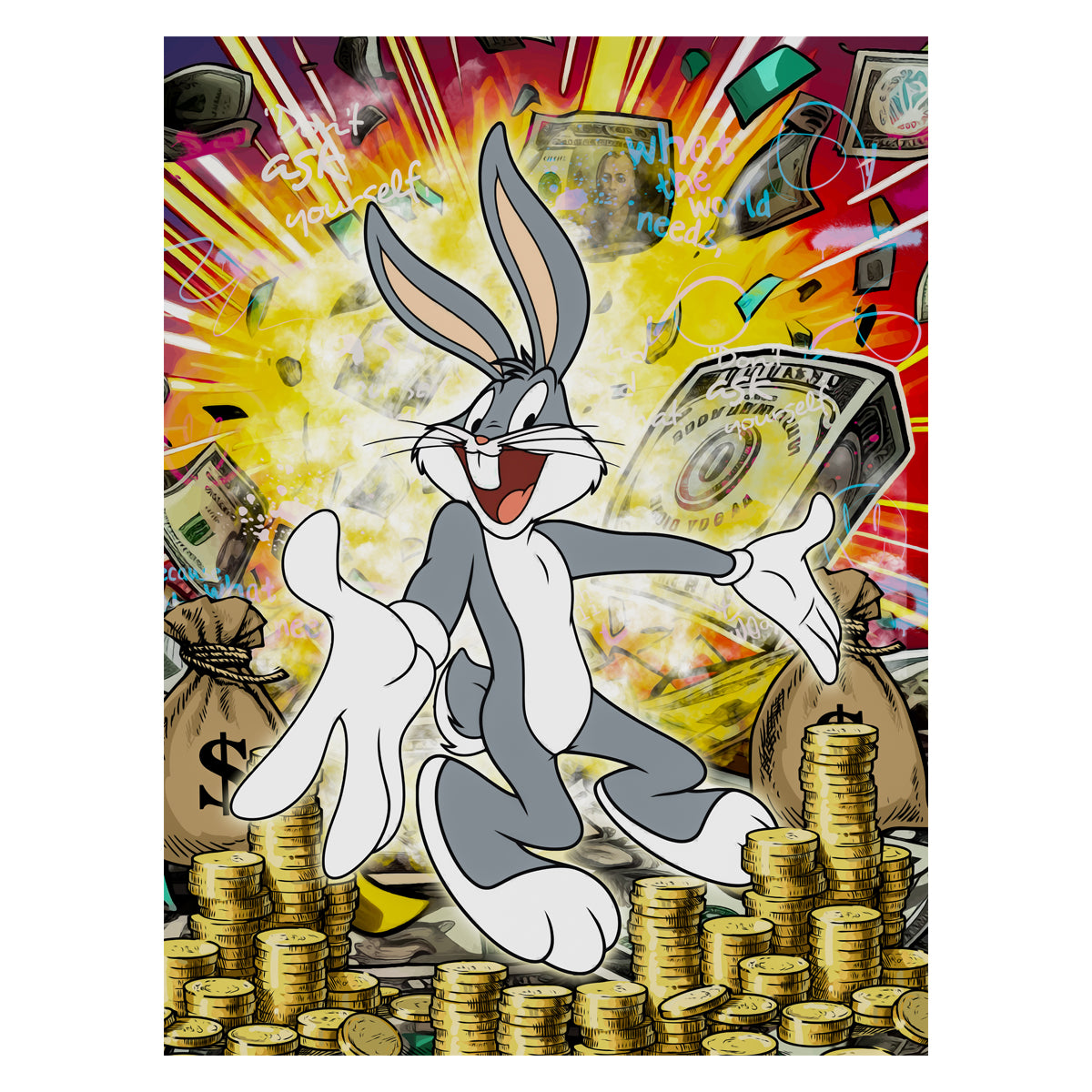 Money Bunny Canvas 