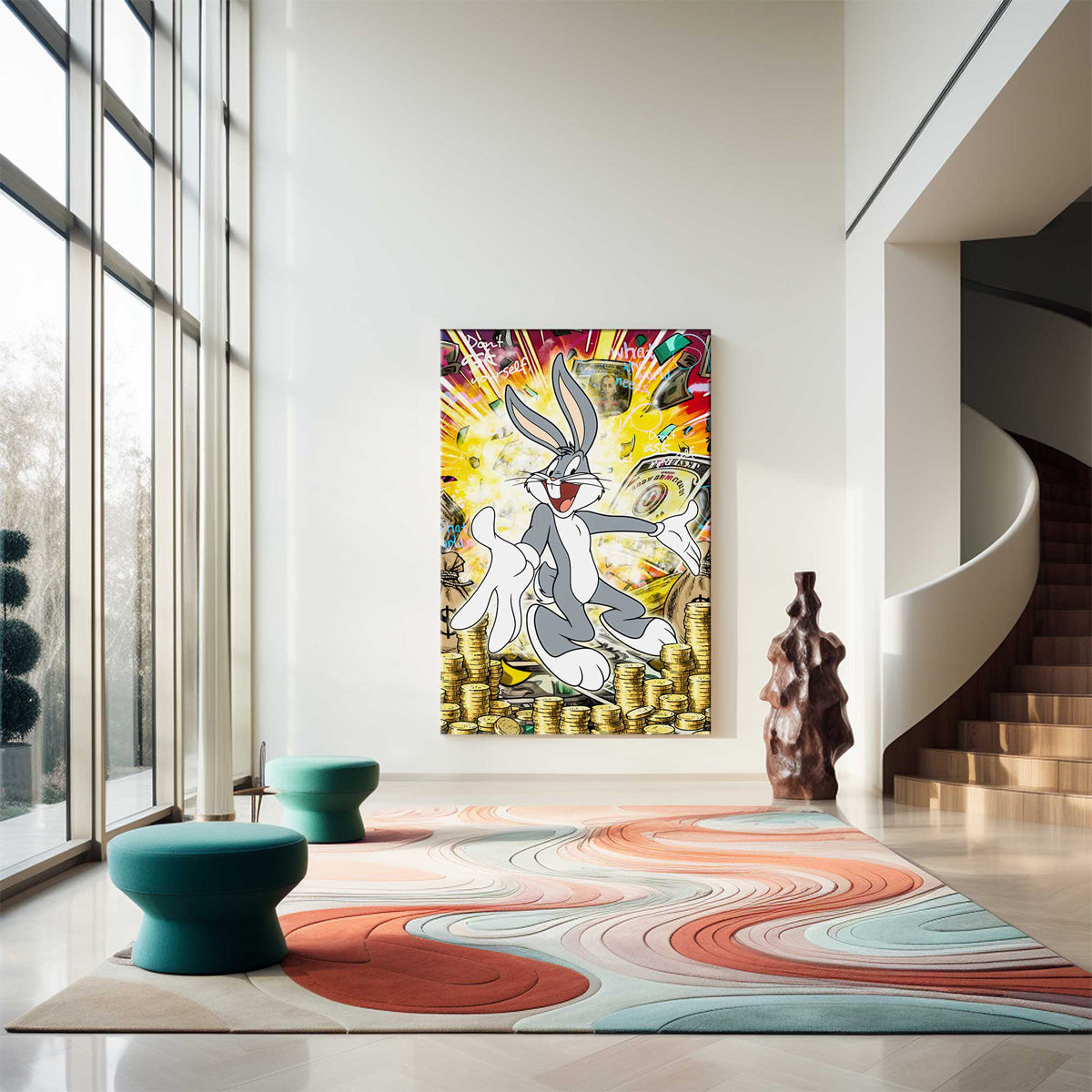 Money Bunny Canvas 