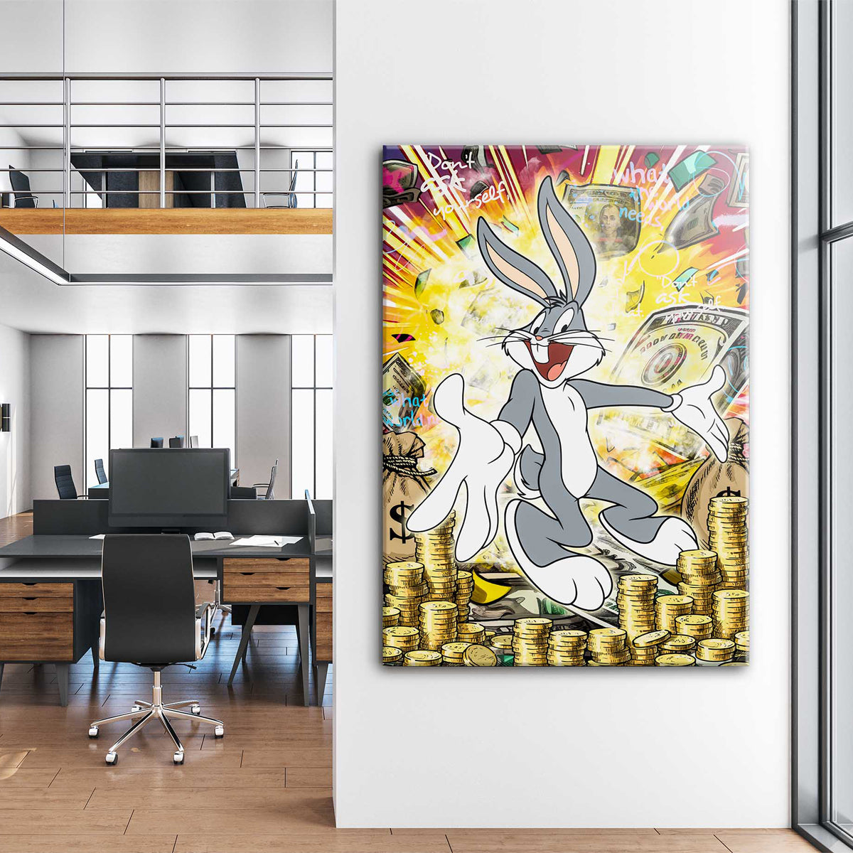 Money Bunny Canvas 