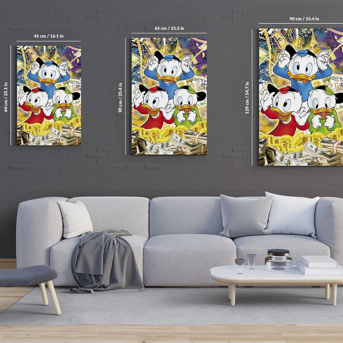 Money Ducks Canvas 