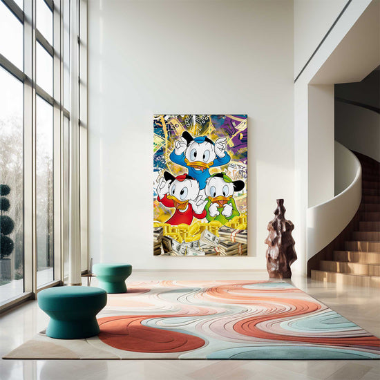 Money Ducks Canvas 