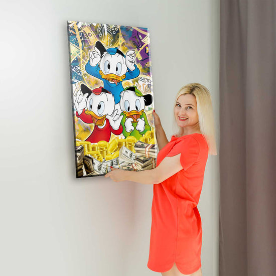 Money Ducks Canvas 