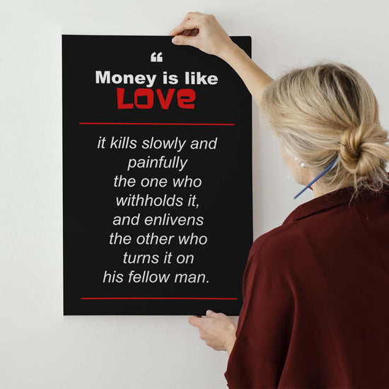 Money Is Like Love Canvas 