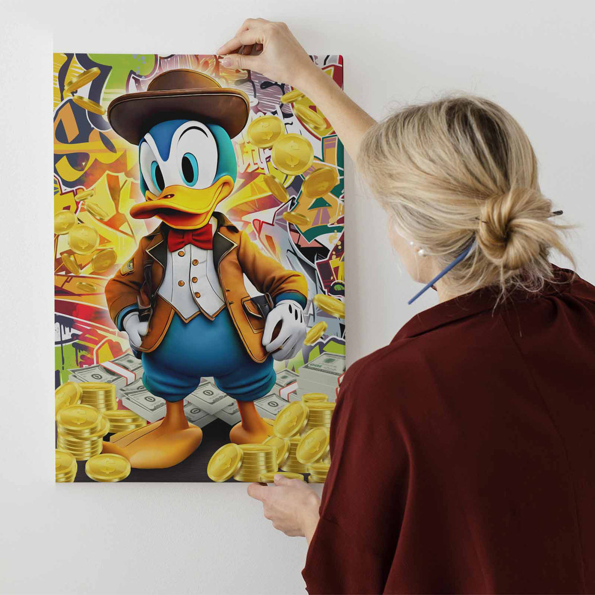 Money Scrooge Canvas 