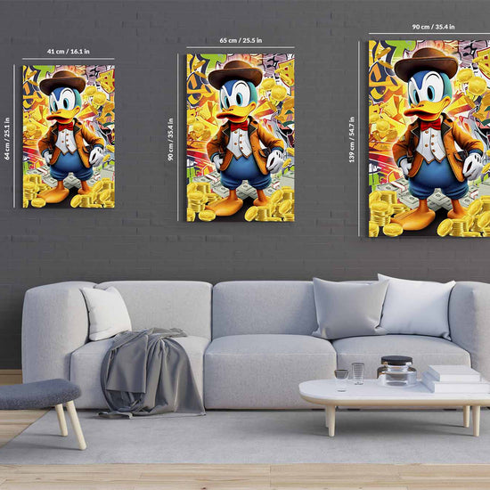 Money Scrooge Canvas 
