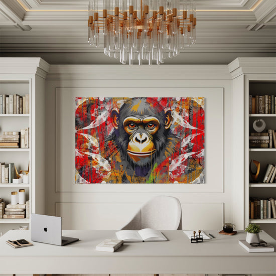 Monkey Mirage Abstract Canvas