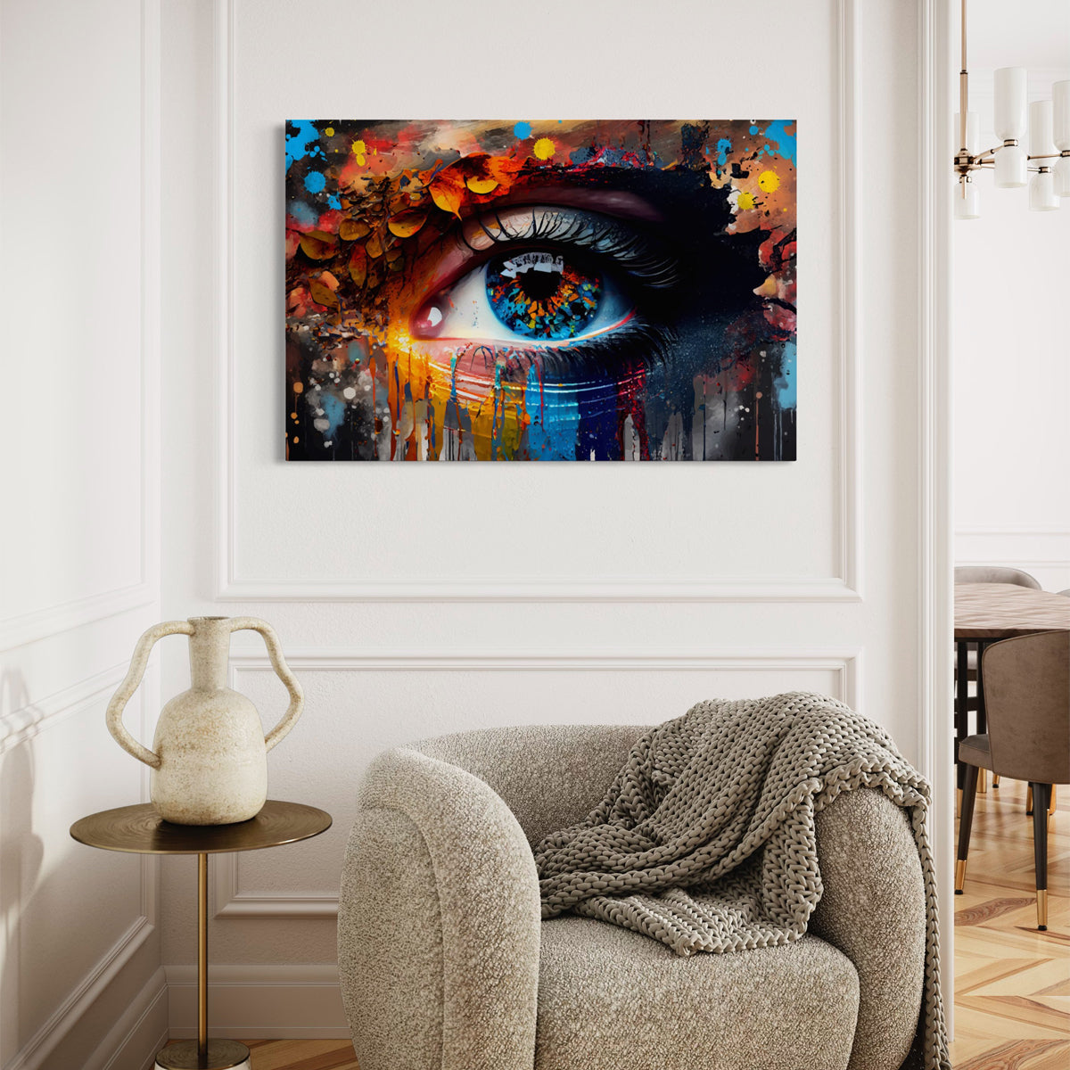 Mystic Gaze Abstract Canvas