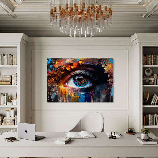 Mystic Gaze Abstract Canvas