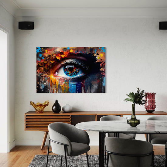 Mystic Gaze Abstract Canvas