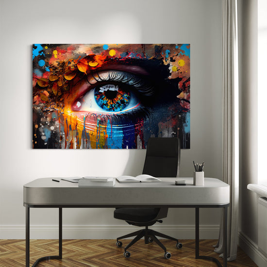 Mystic Gaze Abstract Canvas - Blanq Canvas