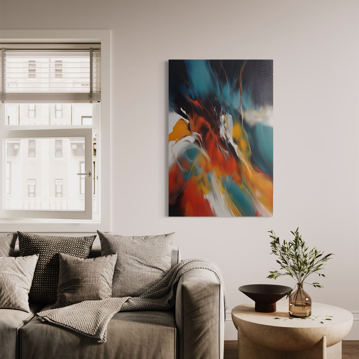 Mystic Hues Abstract Canvas