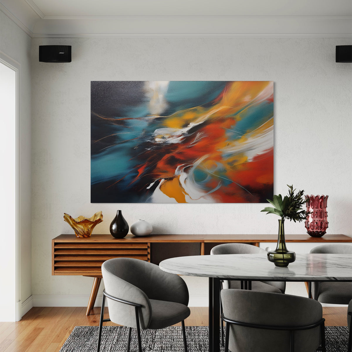 Mystic Hues Abstract Canvas - Blanq Canvas