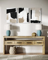 NOIR SAND SET OF 3 WALL ART 